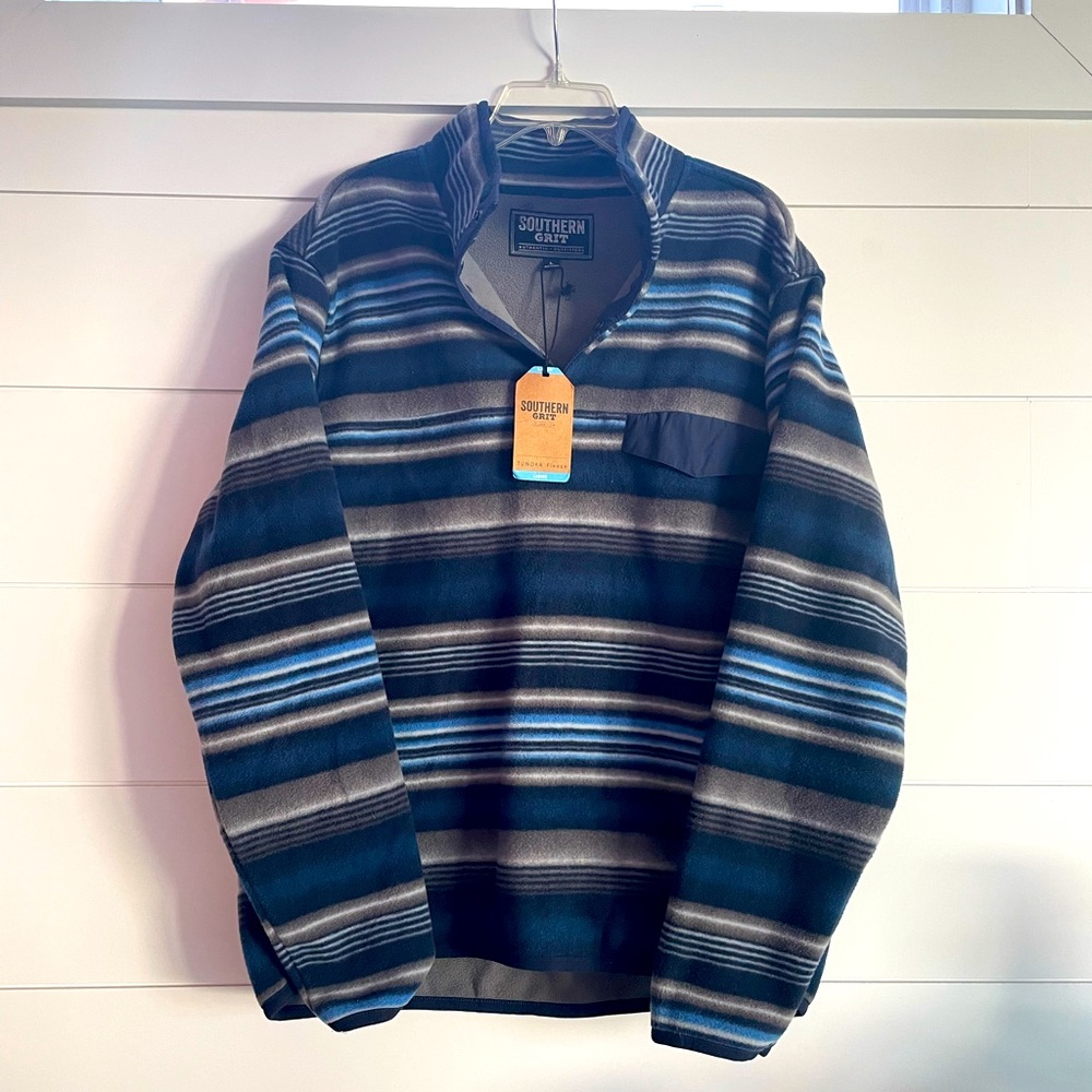 Southern Grit 3/4 zip fleece pullover
